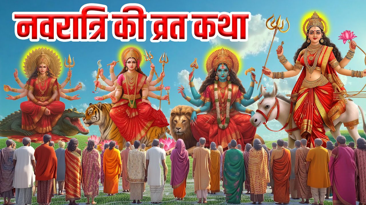 navratri wishes in hindi,नवरात्र की व्रत कथा~ नवरात्र की स्पेशल कहानी~Durga Mata Story 2025,में मां दुर्गा कैसे आएंगी?